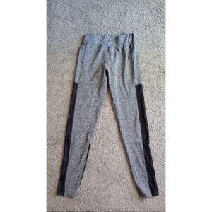 Dunlop Sport Women's Active Performance Legging Sz M Gray/ Black Mesh